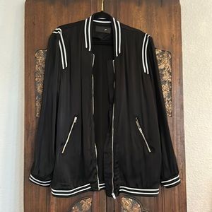 Women Black Silken Jacket